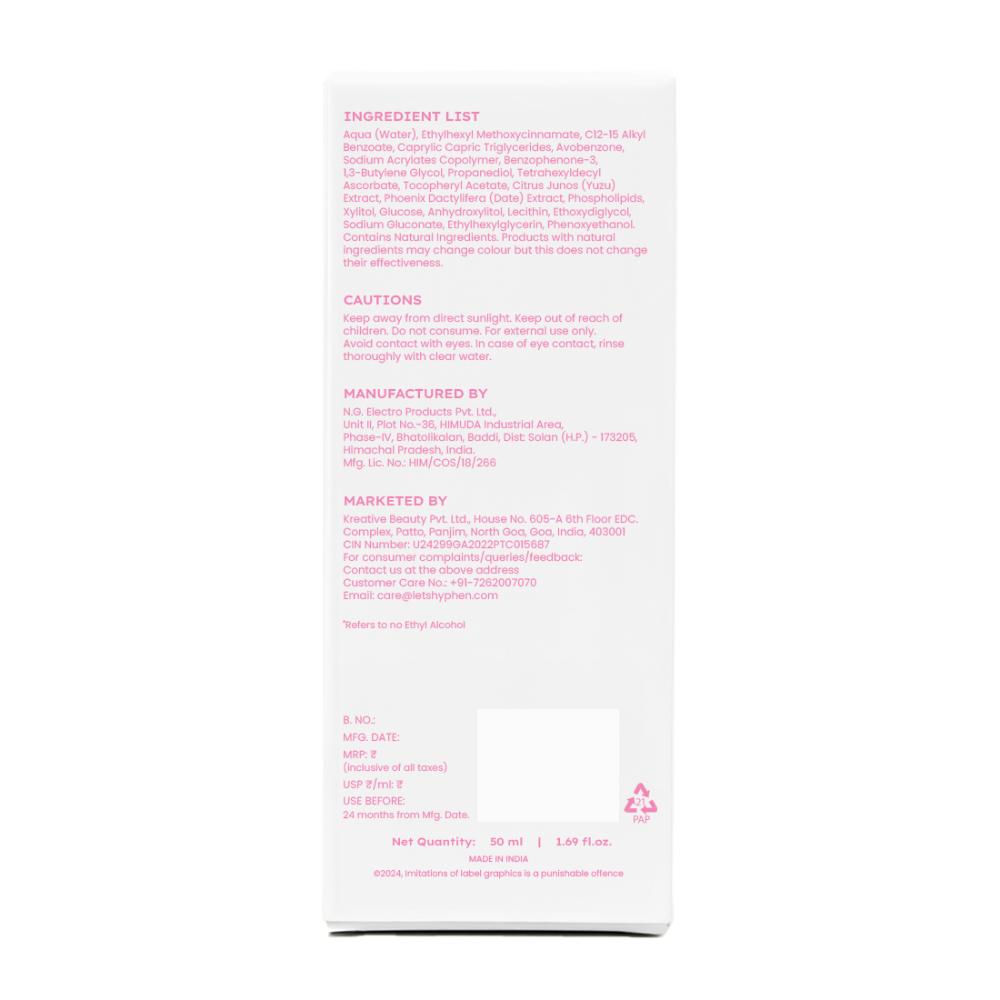 Vitamin Infused Brightening Sunscreen SPF 50 PA++++