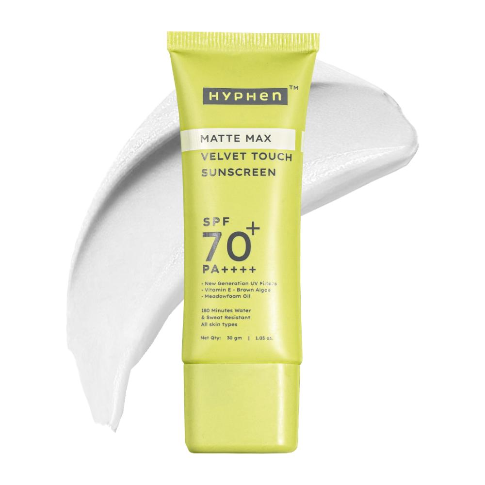 Matte Max Velvet Touch Sunscreen SPF70+PA++++ Sweat & Water Resistant 12hr UV Protection