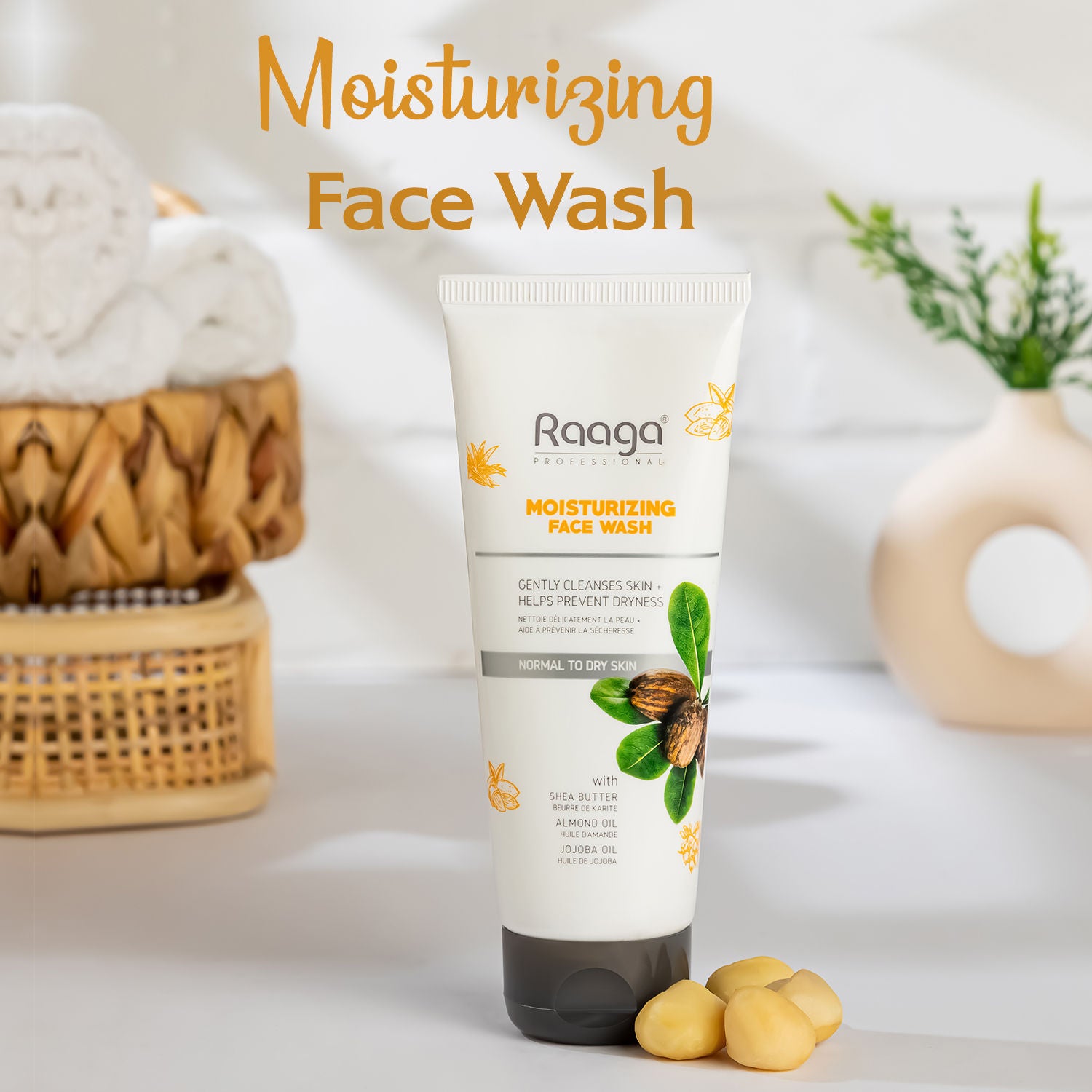Moisturizing Face Wash With Shea Butter, Jojoba Oil And Almond Oil