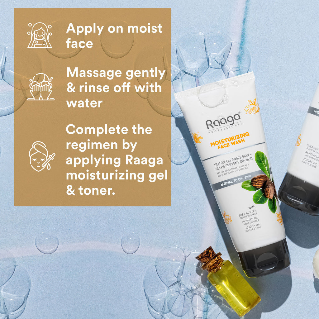 Moisturizing Face Wash With Shea Butter, Jojoba Oil And Almond Oil