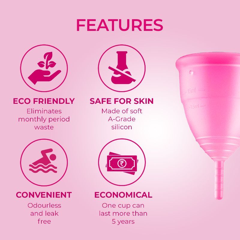 Prima Reusable Menstrual Cup With Protection Pouch