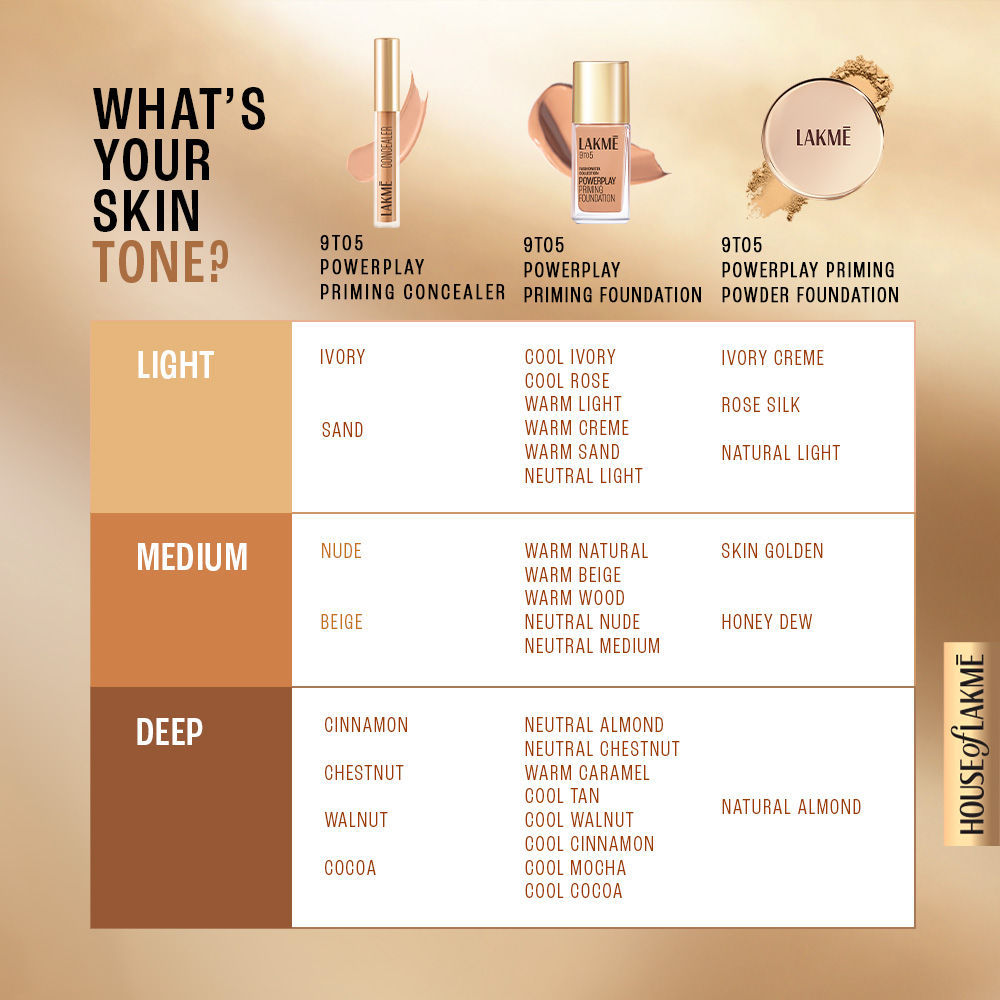 9 To 5 Powerplay Priming Foundation, Built In Primer, Long-Lasting, SPF 20