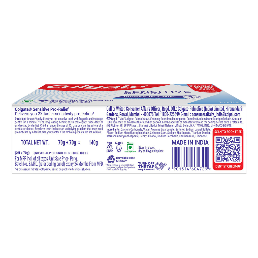 Sensitive Plus Toothpaste, for Sensitivity Relief, B1G1
