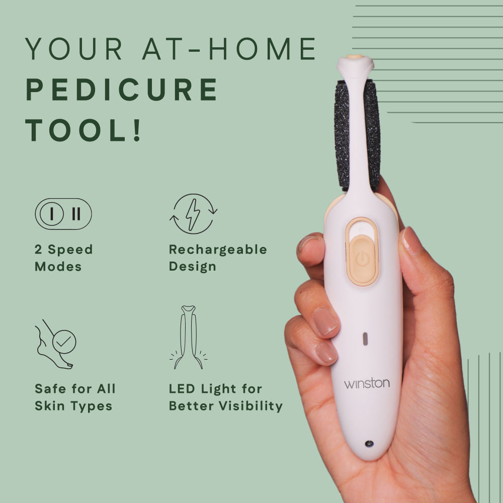 Rechargeable Callus Remover Foot Scrubber for Dead Skin, Pedicure Machine for Smooth Feet