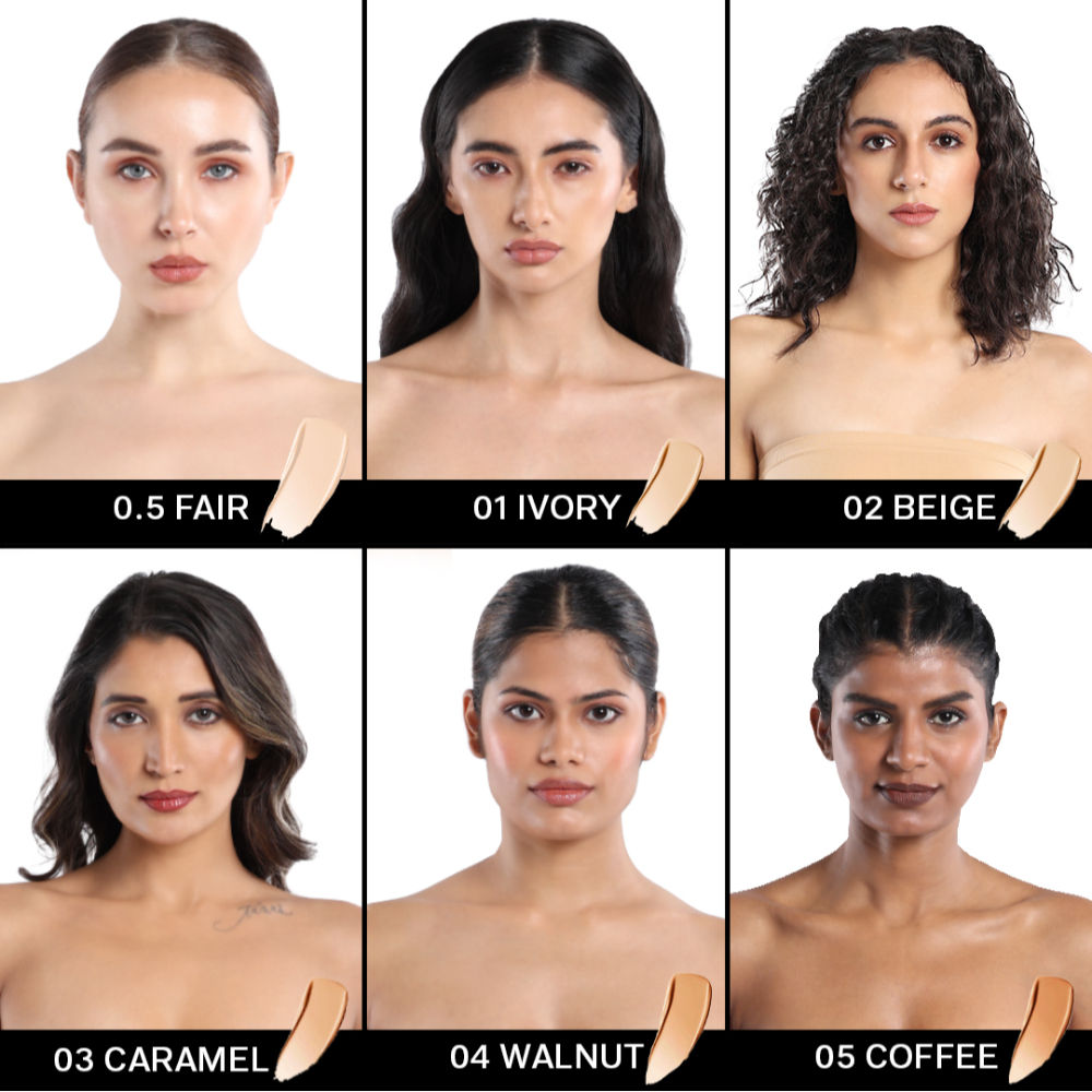 The Base Story Foundation High Coverage Satin Matte Finish Lightweight Waterproof