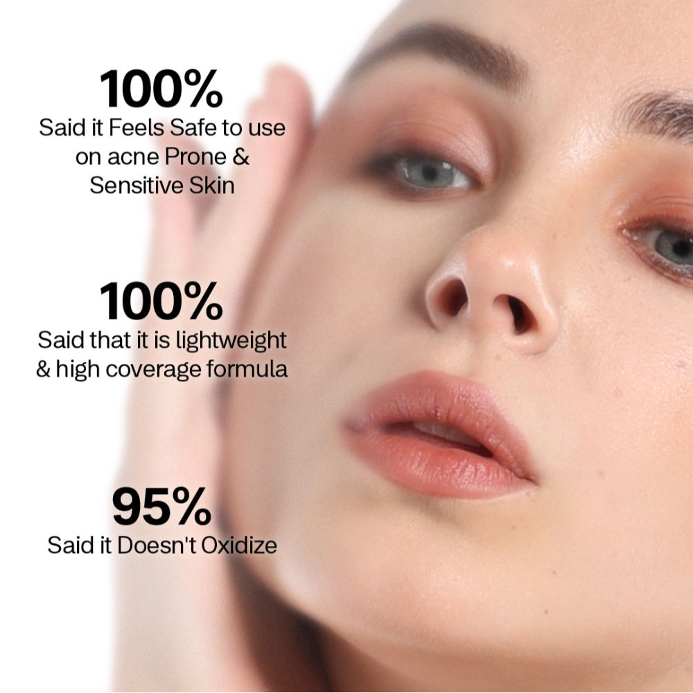 The Base Story Foundation High Coverage Satin Matte Finish Lightweight Waterproof