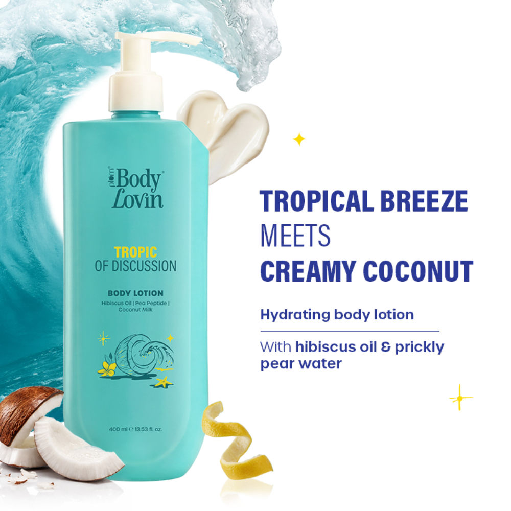 BodyLovin’ Tropic Of Discussion Body Lotion, Firming & Tightening, Fresh Tropical Fragrance