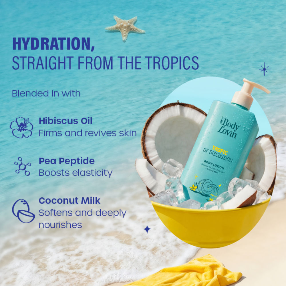 BodyLovin’ Tropic Of Discussion Body Lotion, Firming & Tightening, Fresh Tropical Fragrance