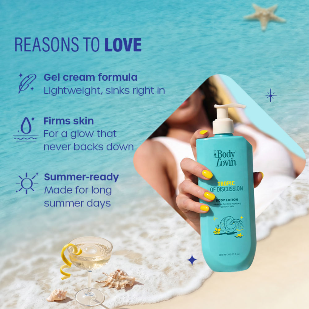 BodyLovin’ Tropic Of Discussion Body Lotion, Firming & Tightening, Fresh Tropical Fragrance