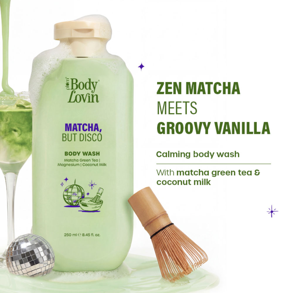 BodyLovin’ Matcha, But Disco Body Wash, Calming & Smoothening, Lactonic Matcha Fragrance