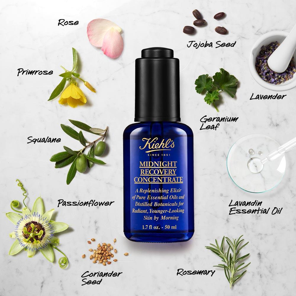 Midnight Recovery Concentrate Serum With Botanical Oil Blend For Radiant Skin