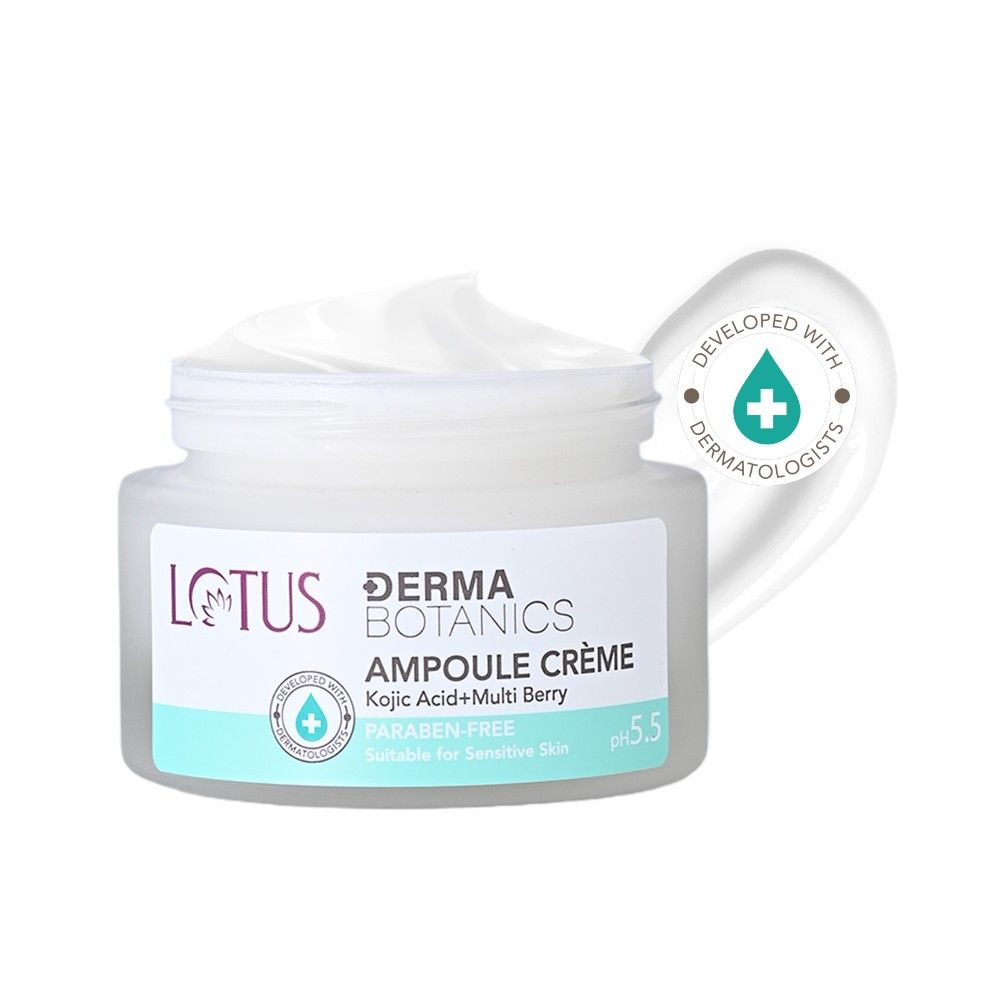Lotus Dermabotanics Kojic Acid + Multi Berry Ampoule Face Cream pH5.5 Suitable For Sensitive Skin