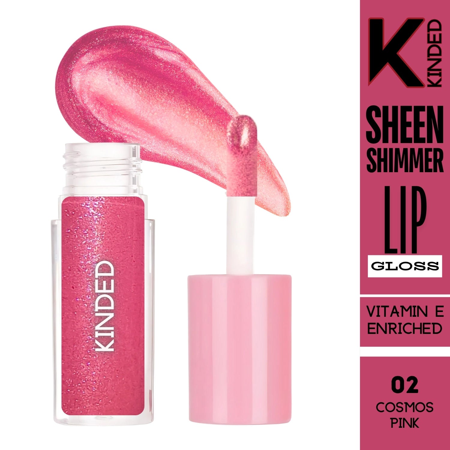Sheen Shimmer Lip Gloss - 02 Cosmos Pink