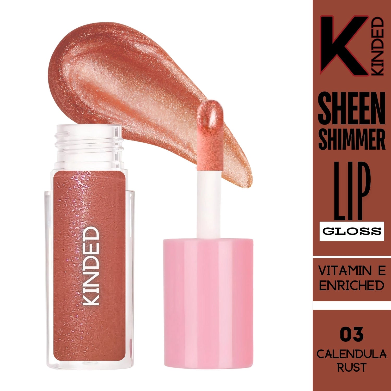 Sheen Shimmer Lip Gloss - 03 Calendula Rust