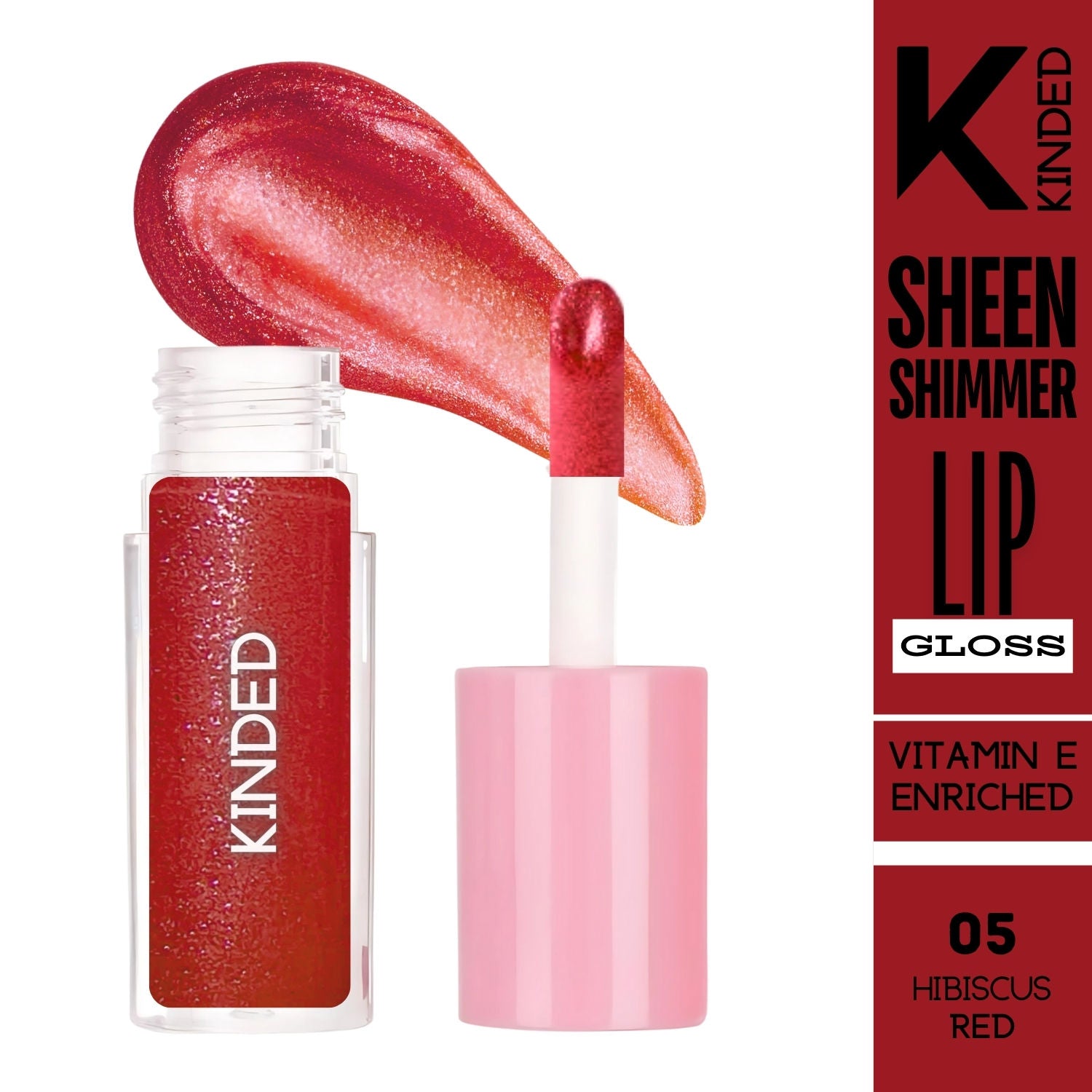 Sheen Shimmer Lip Gloss - 05 Hibiscus Red