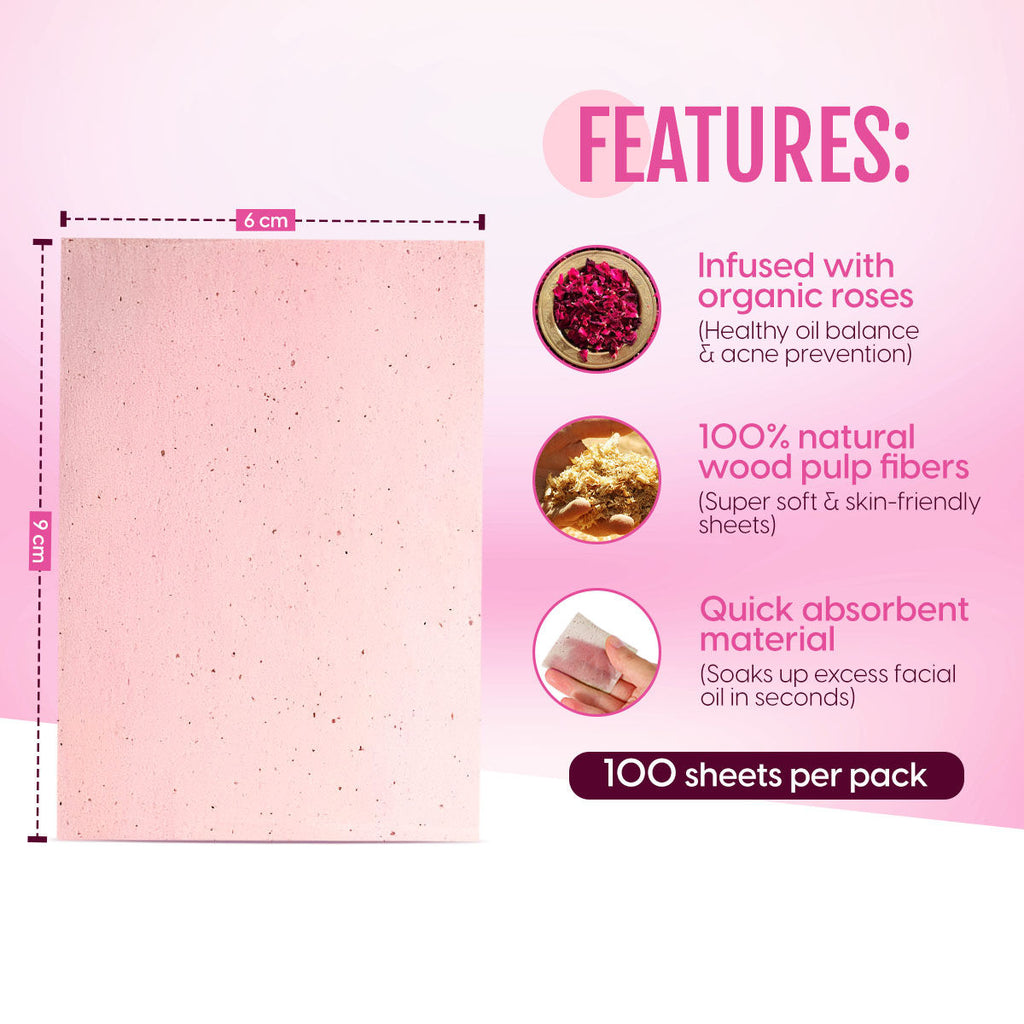 Oil Control Blotting Sheets Face Oil Absorbing Paper Pocket Sized Remover Tissues