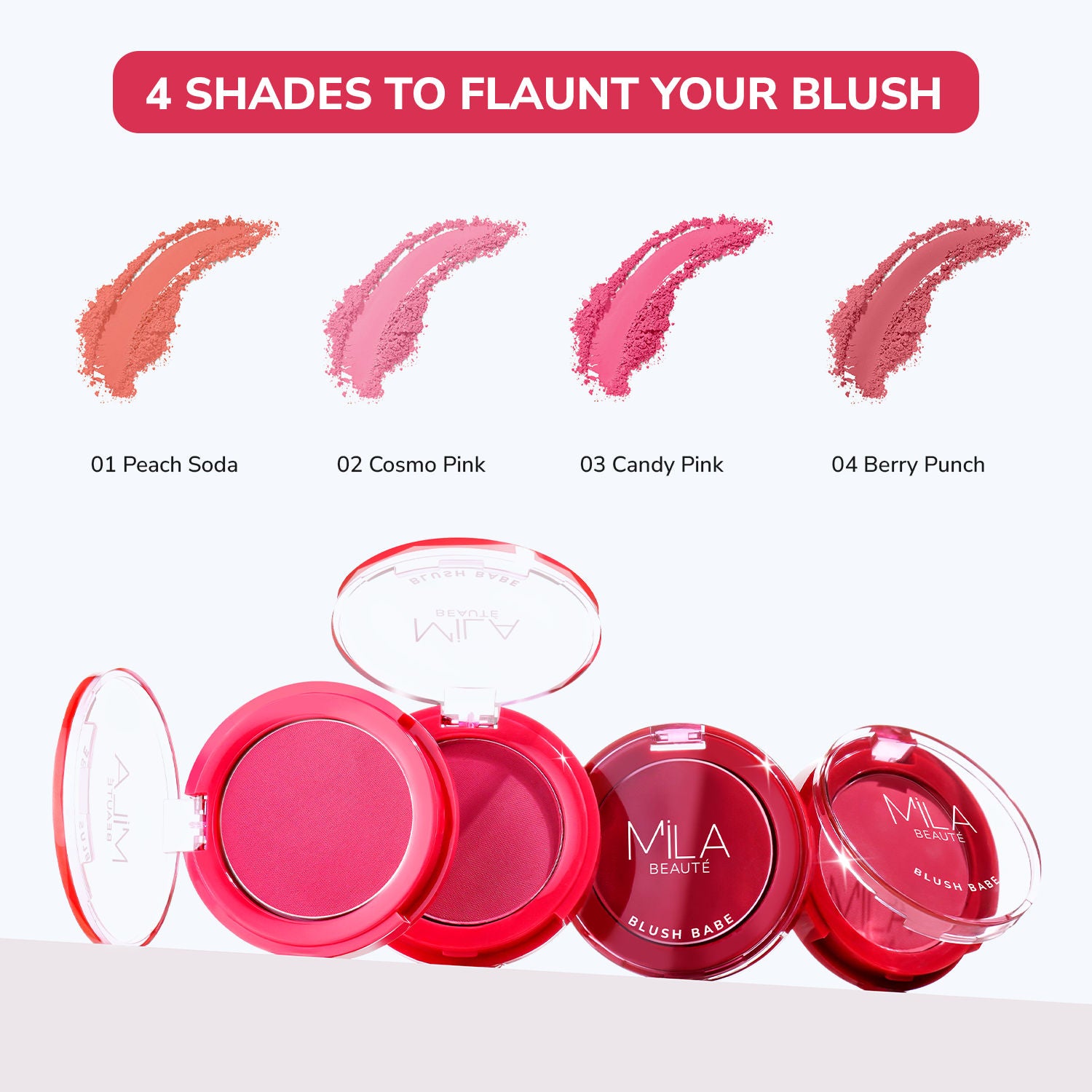 Matte Finish Blush Babe Powder Blush With Rosehip Oil