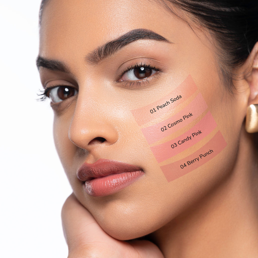 Matte Finish Blush Babe Powder Blush With Rosehip Oil