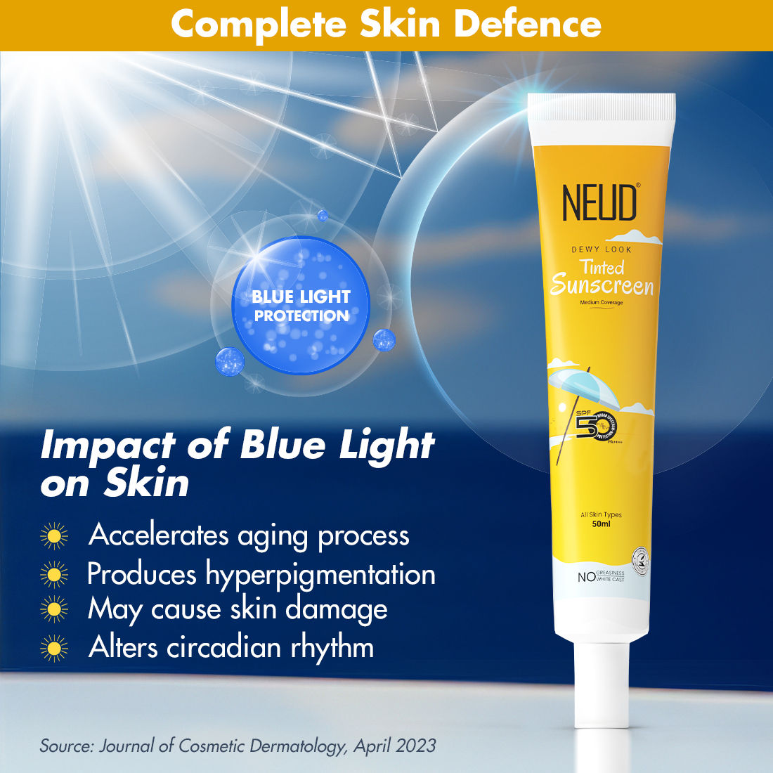Dewy Look Tinted Sunscreen SPF 50++++