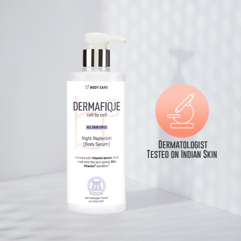 Night Replenish Body Lotion Serum For Skin Restoration With 30X Vit E