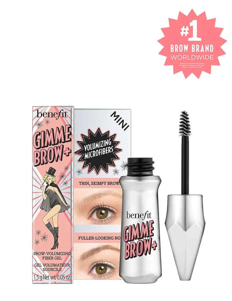 Gimme Brow+ Brow-Volumizing Fiber Gel Mini - 4 Warm Deep Brown
