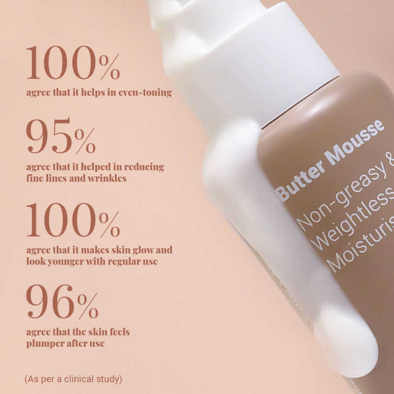 Non-Greasy Weightless Face Moistuirizer for Dry Skin - Butter Mousse