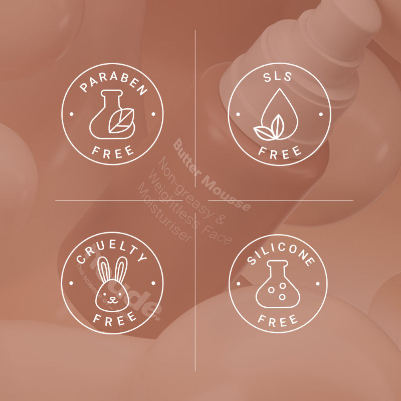 Non-Greasy Weightless Face Moistuirizer for Dry Skin - Butter Mousse