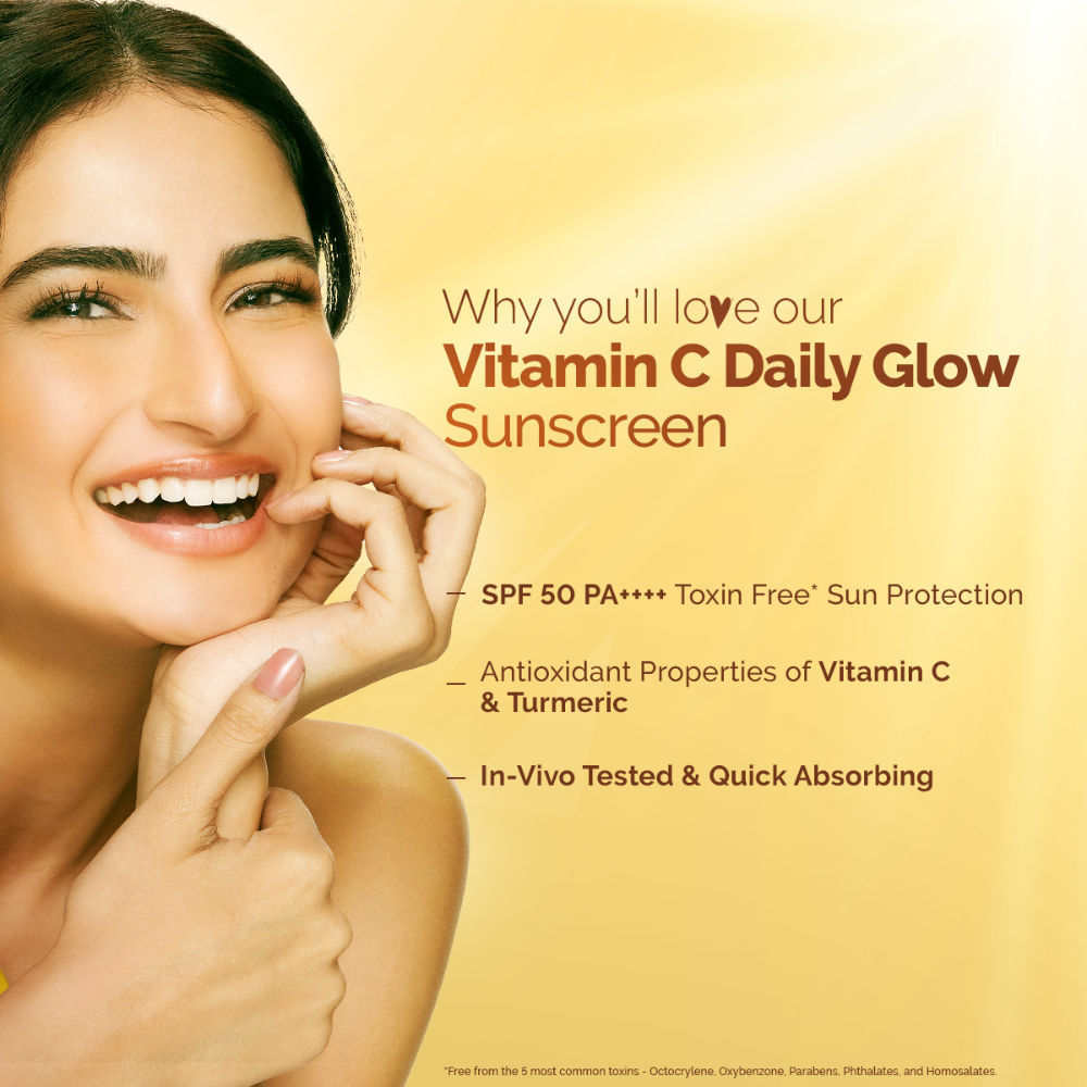 Vitamin C Daily Glow Sunscreen With Vit C & Turmeric For Tan Protect... - In-Vivo tested