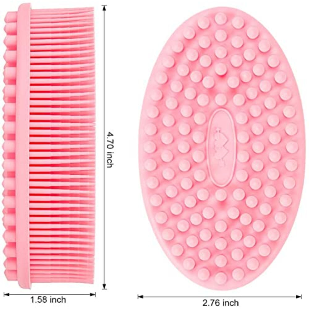 Exfoliating Silicone Bath Brush And Body Scrubber