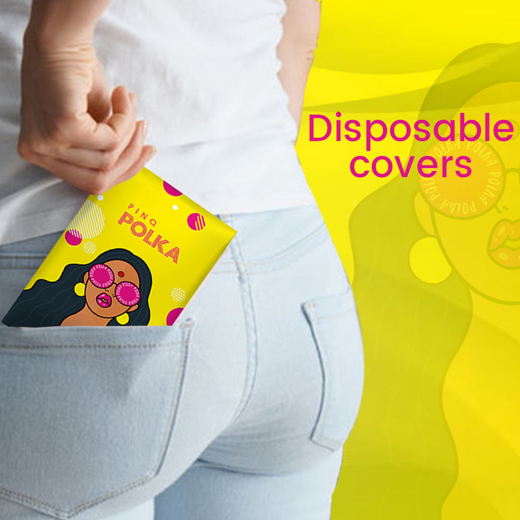 POLKA Ultra Sanitary Pads Organic Cotton Soft Feel Rash Free Wide Back