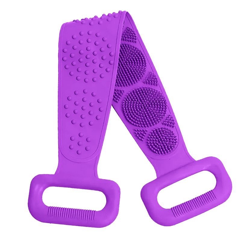 Professional Silicone Body Back Scrubber Belt Exfoliating Bath Brush