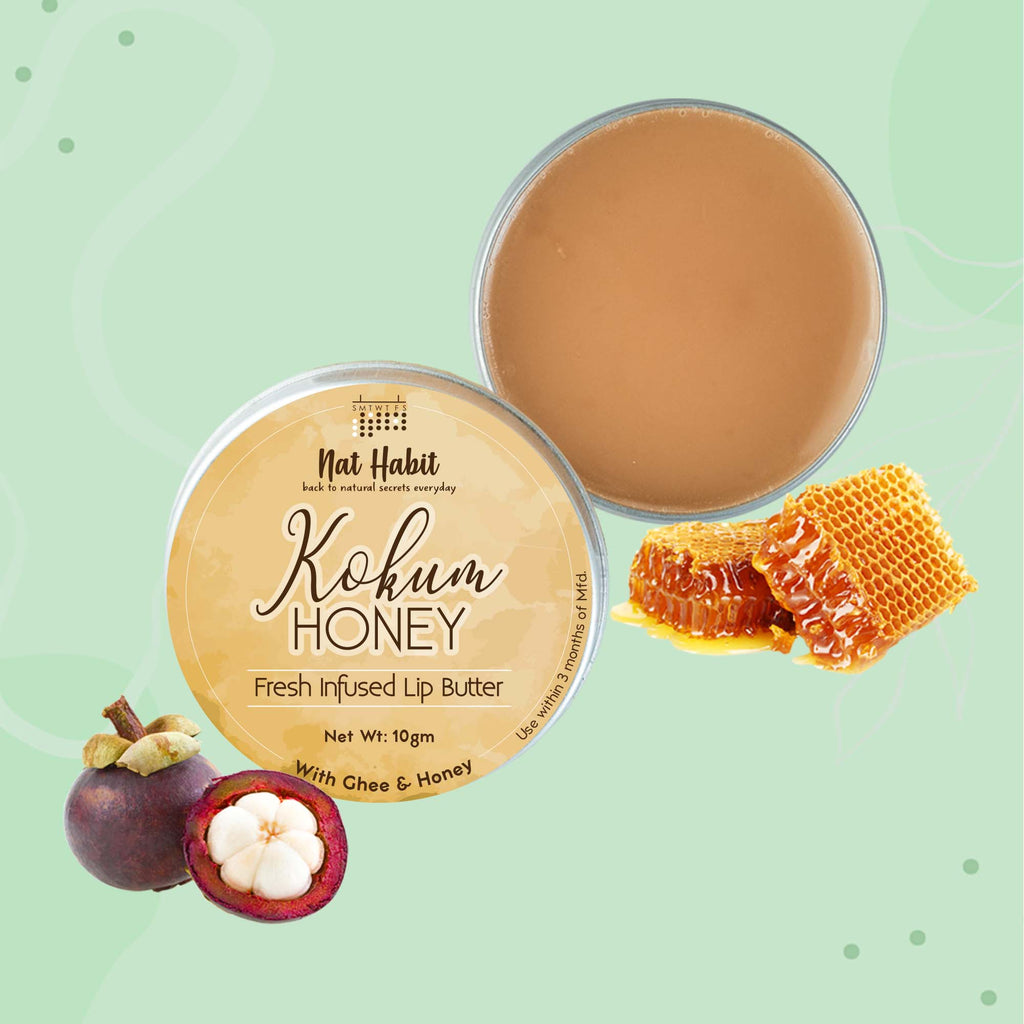 Desi Ghee & Honey Lip Balm - Kokum Honey Lip Butter For Lip Pigmentation & Lip Lightening