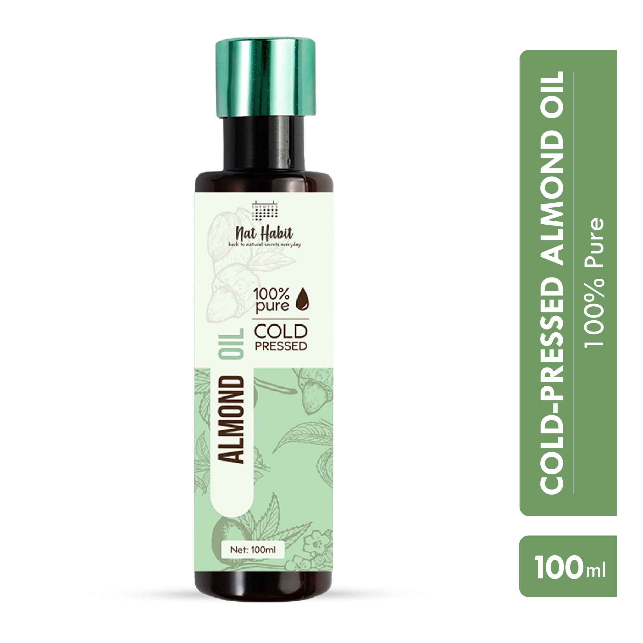 100% Pure Cold Pressed Almond Oil - 100ml