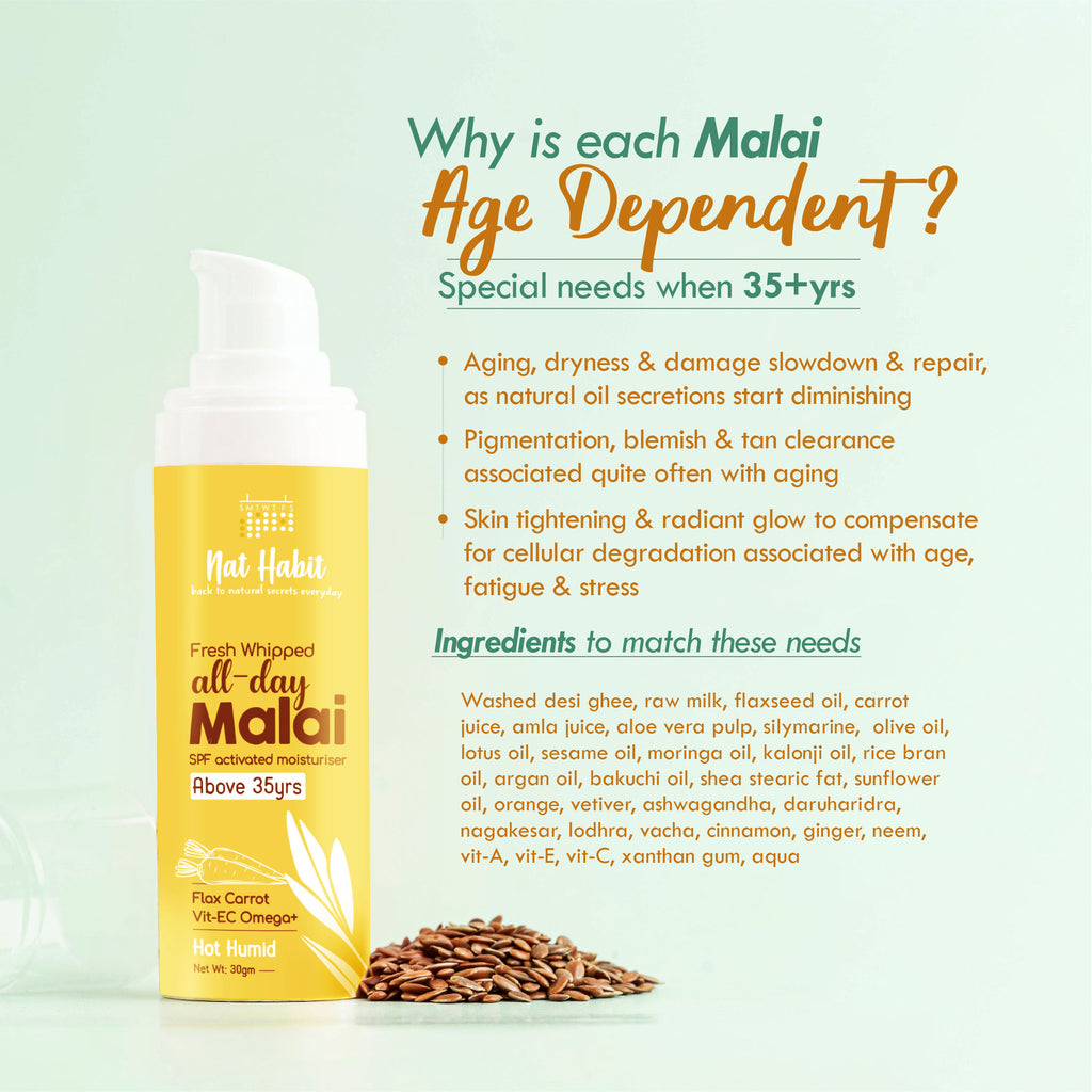 Flax Carrot Light Moisturizer For Combination Skin, Moisturizer Cream With Vit E C Omega+
