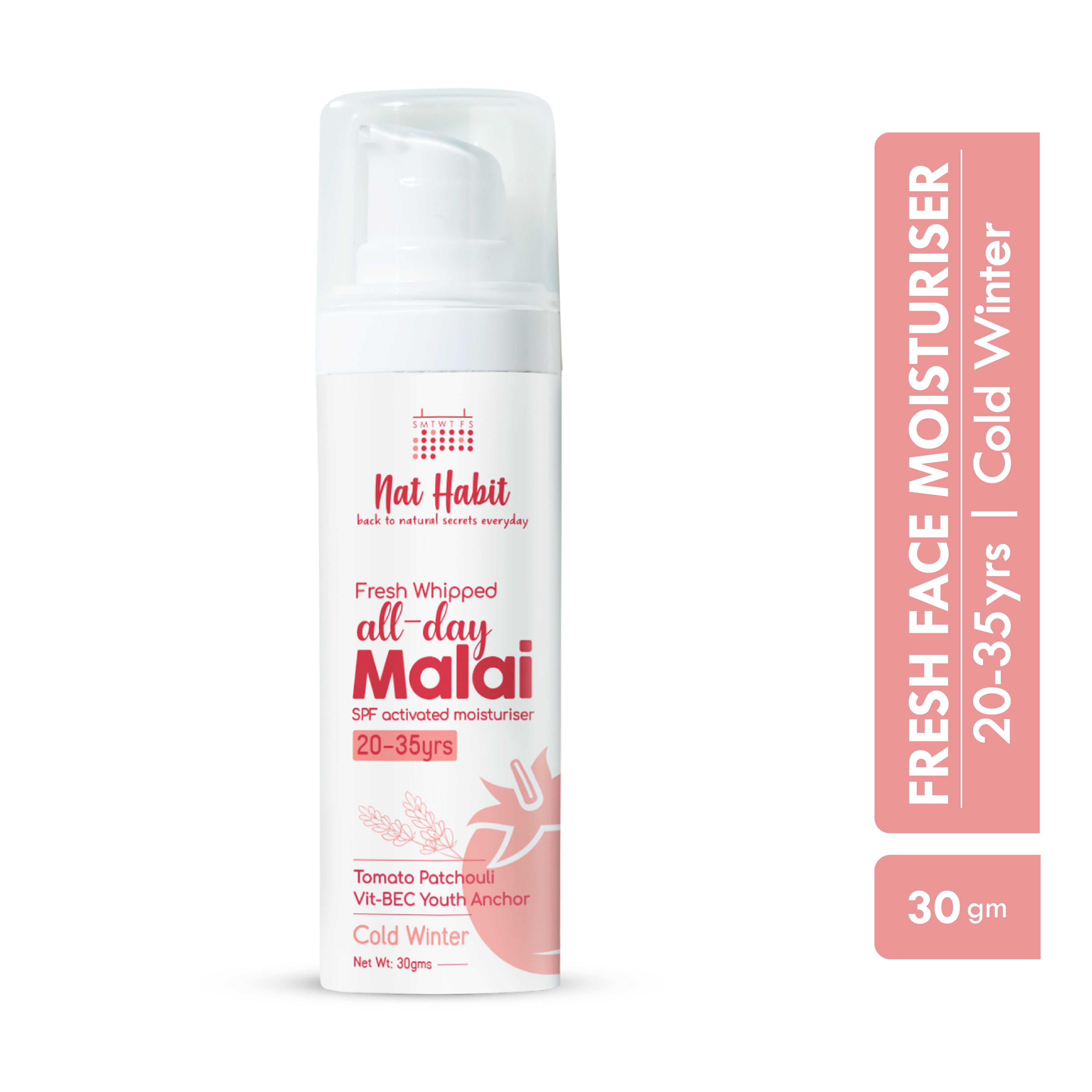 Tomato Patchouli Malai Face Moisturizer For Glowing Skin, Cold Cream For Winter