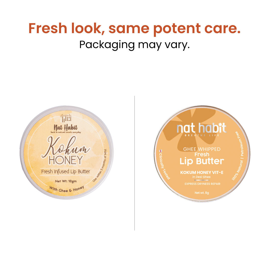 Desi Ghee & Honey Lip Balm- Kokum Honey Lip Butter For Lip Pigmentation & Lip Lightening