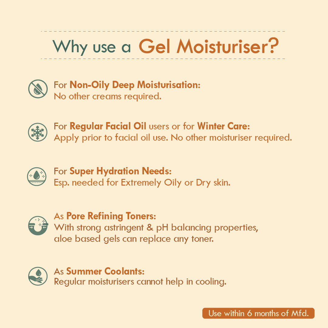 Active Orange Kiwi Vitamin C Face Gel Moisturiser For Brightening & Collagen Boost