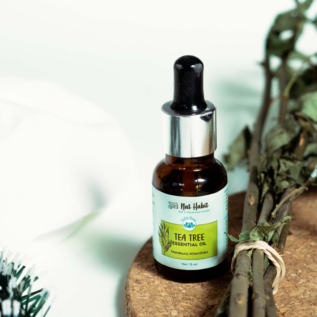 Tea Tree Essential Oil For Acne & Pimples, Blemishes & Flakes, Undiluted & 100% Pure