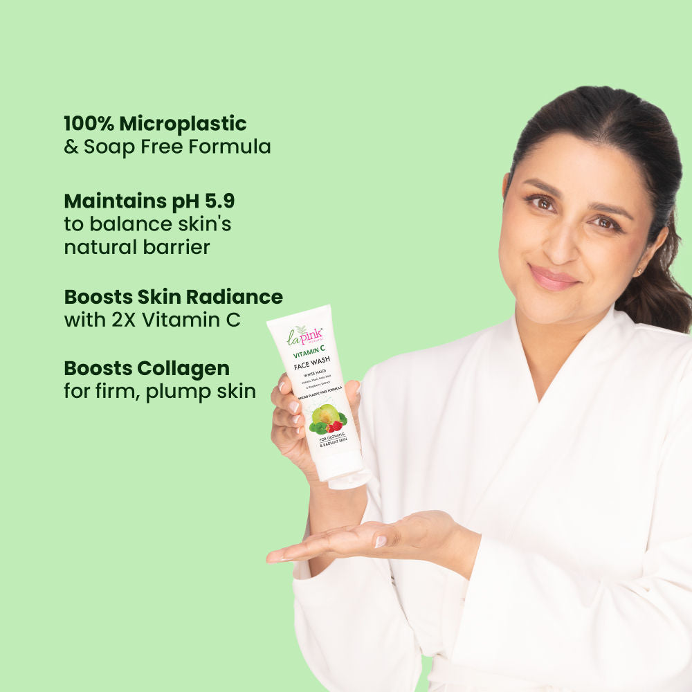Vitamin C Face Wash With White Haldi Gotu Kola Brightens And Evens Skin Tone