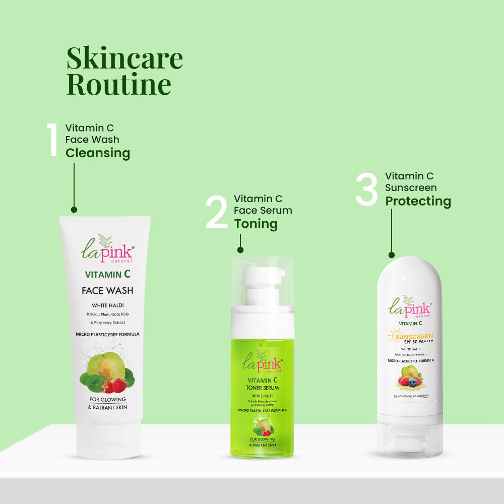 Vitamin C Face Wash With White Haldi Gotu Kola Brightens And Evens Skin Tone