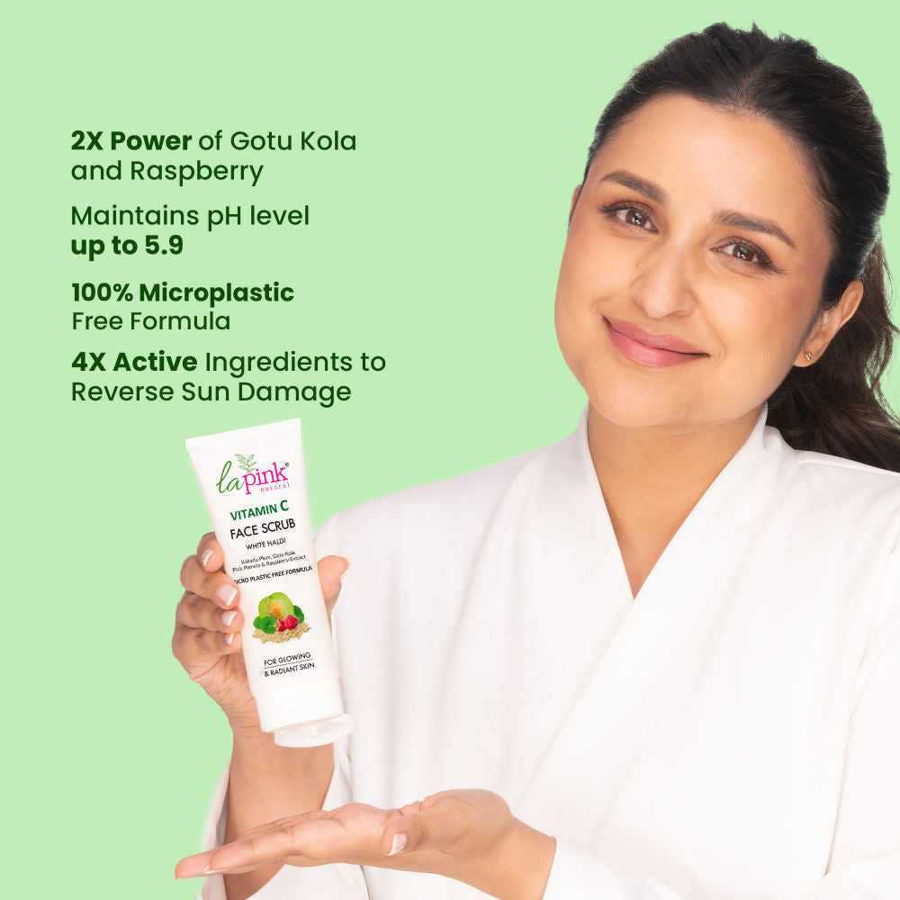 Vitamin C Brightening Face Scrub For Glowing Skin, Gentle Exfoliation, All Skin Types
