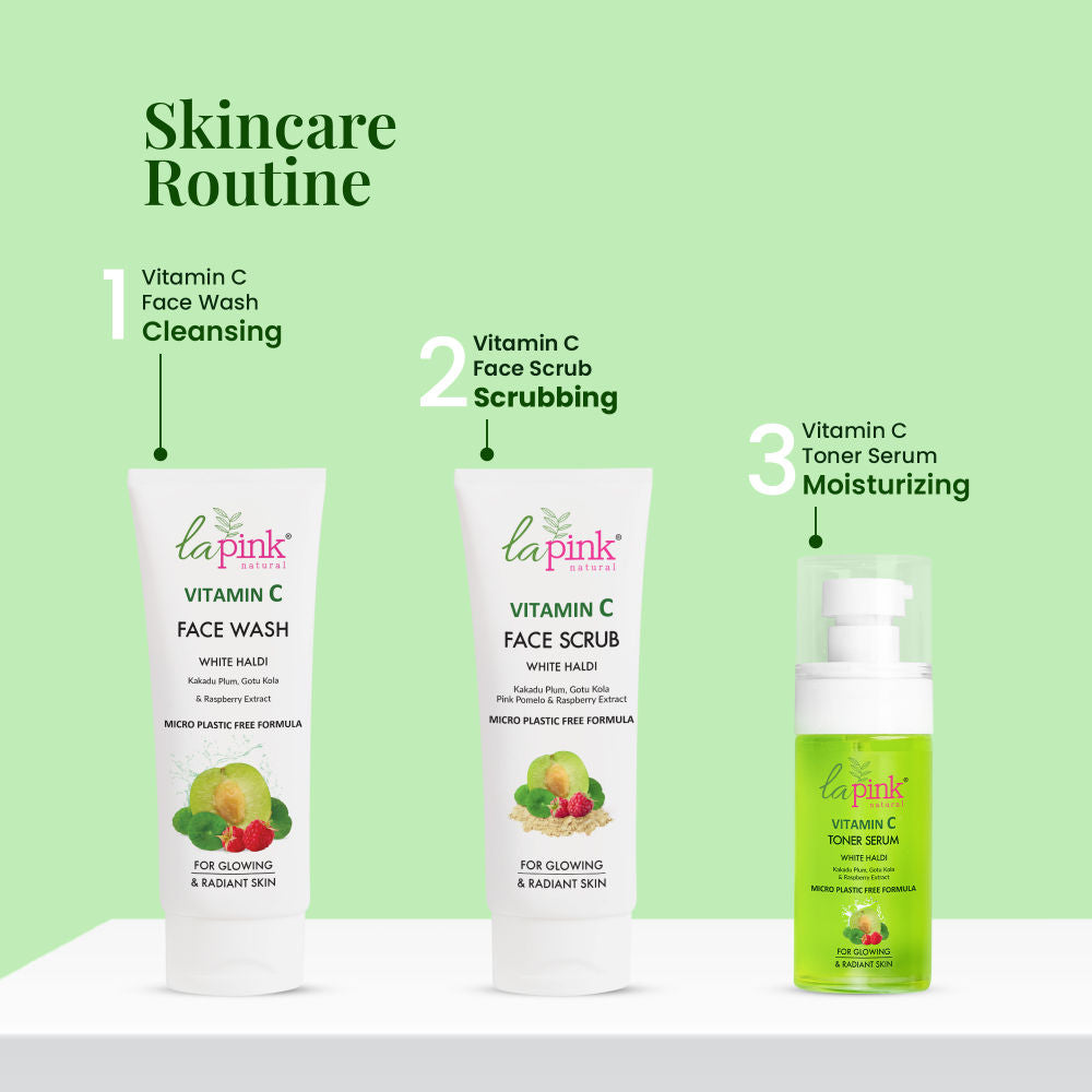 Vitamin C Brightening Face Scrub For Glowing Skin, Gentle Exfoliation, All Skin Types