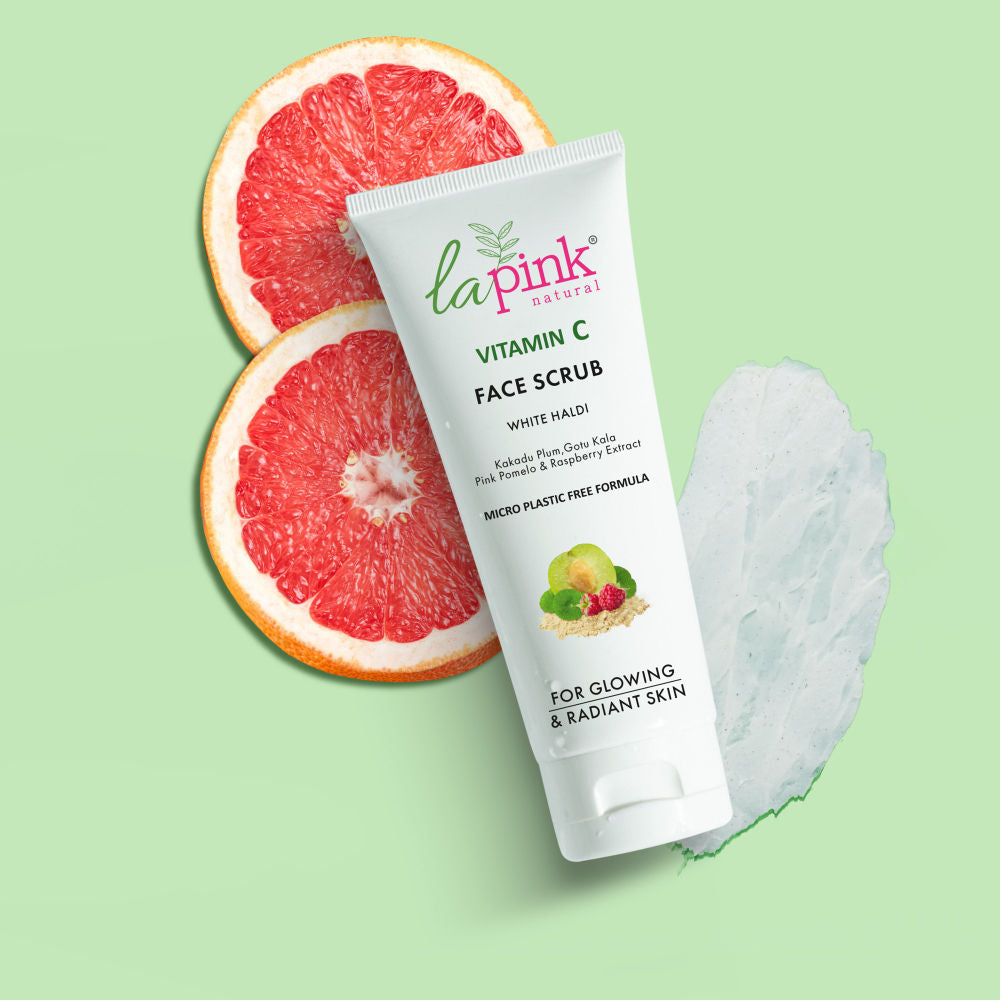 Vitamin C Brightening Face Scrub For Glowing Skin, Gentle Exfoliation, All Skin Types