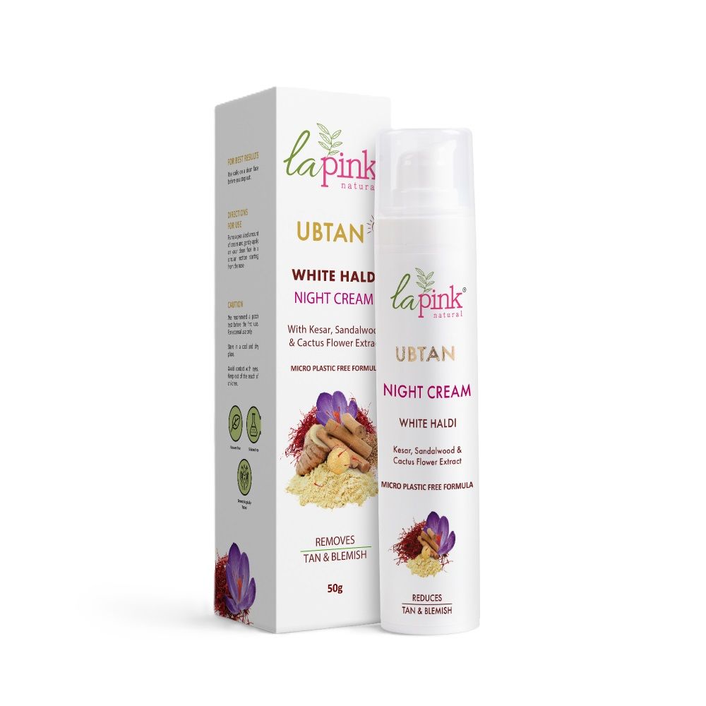 Ubtan Night Cream With Saffron For Glowing & Spot Free Skin, For Oily & Dry Skin