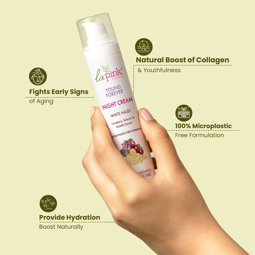 Young Forever Anti-Aging Night Repair Cream With Bakuchi For Fine Lines & Wrinkles