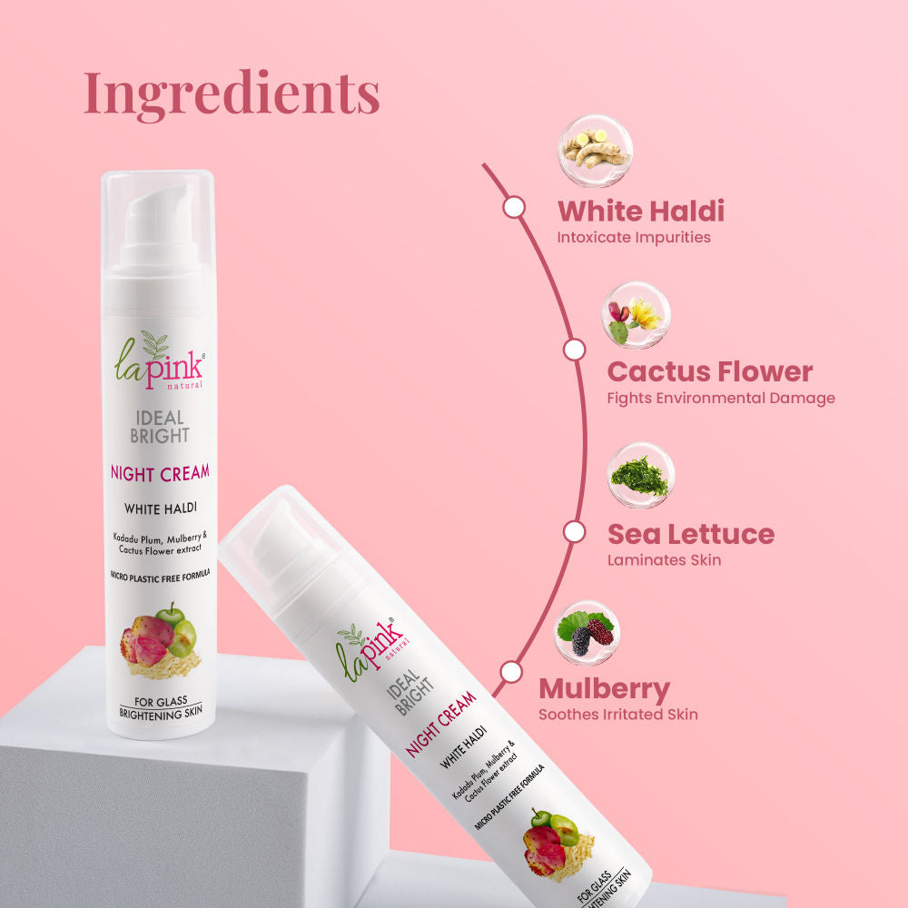 Ideal Bright Night Cream With Kakadu Plum For Pigmentation & Dark Spots, Oil-Free Cream
