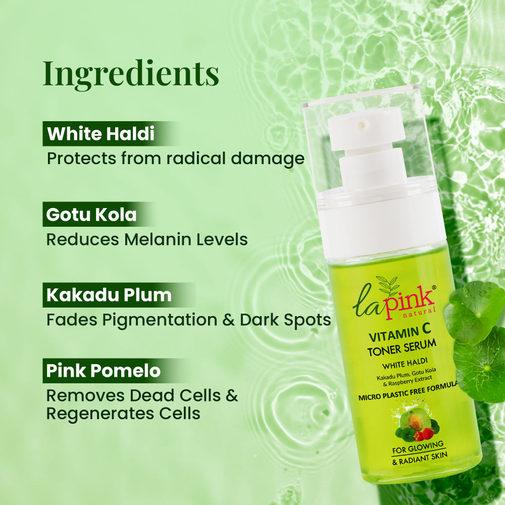 Vitamin C Face 2-In-1 Toner Serum 100% Alcohol Free For Refresh & Glowing Skin