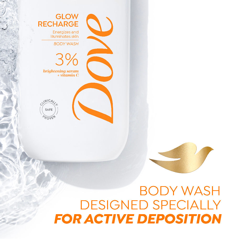 Glow Recharge Exfoliating Serum Body Wash with 3% Brightening Serum + Vitamin C
