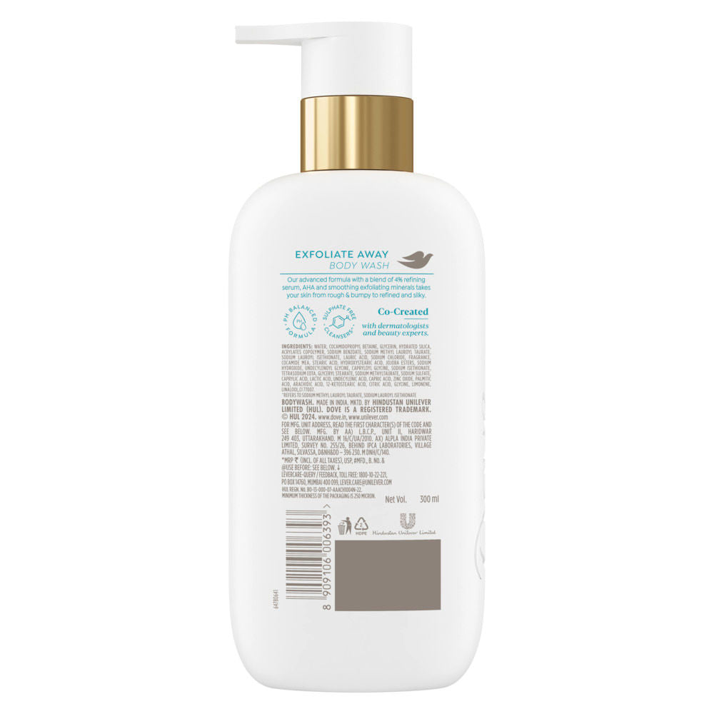 Exfoliate Away Serum Body Wash with 4% Refining Serum + AHA