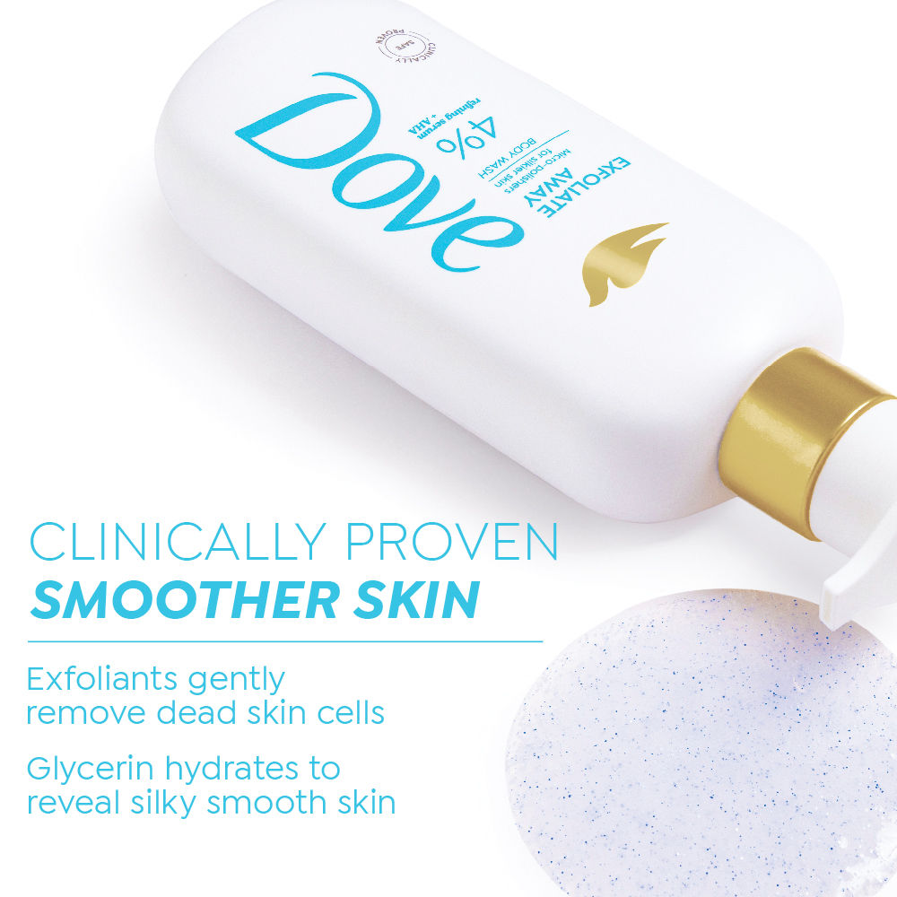 Exfoliate Away Serum Body Wash with 4% Refining Serum + AHA